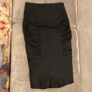 Black pencil skirt